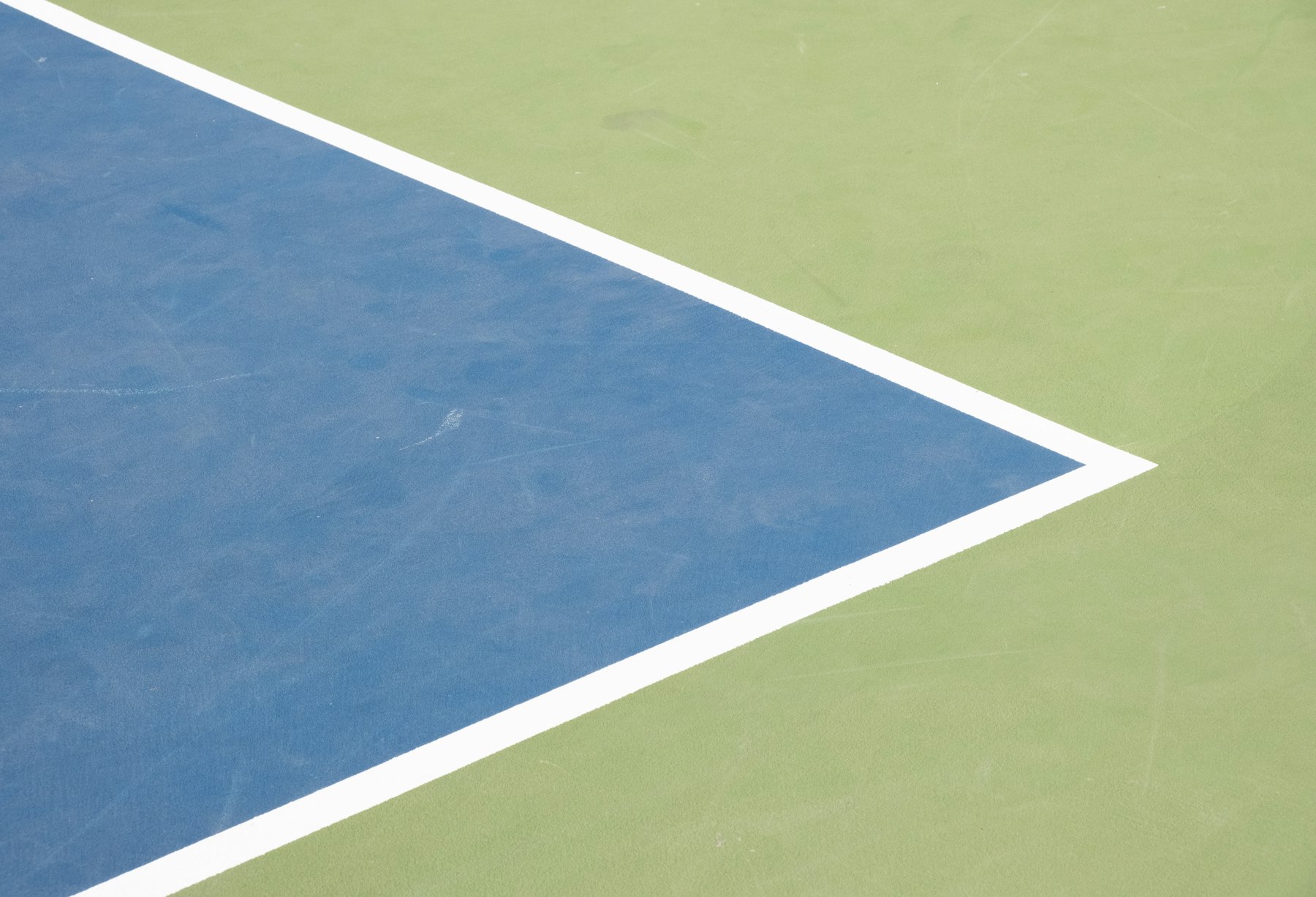 Outdoor basketball court with hoop